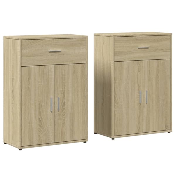vidaXL Senkit 2 kpl Sonoma-tammi 60x30x84 cm tekninen puu