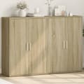 Pikkukuva 11 / 11: vidaXL Senkit 2 kpl Sonoma-tammi 60x31x84 cm tekninen puu