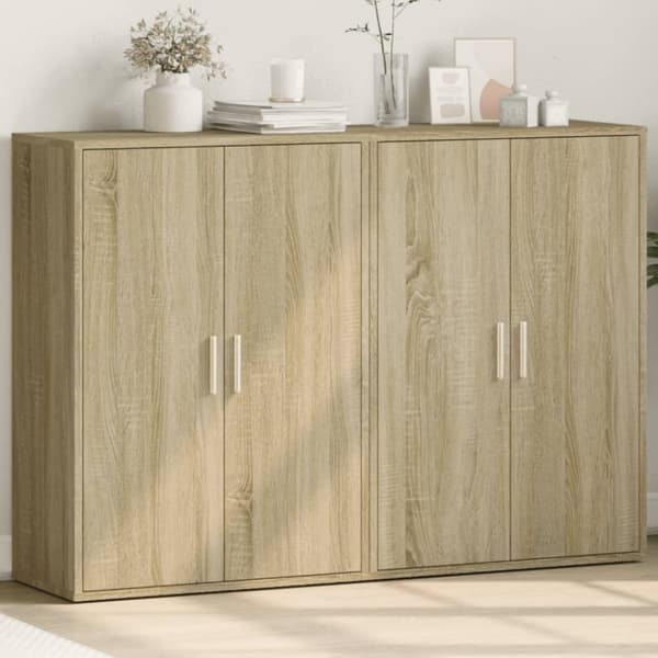 vidaXL Senkit 2 kpl Sonoma-tammi 60x31x84 cm tekninen puu
