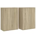 Pikkukuva 1 / 11: vidaXL Senkit 2 kpl Sonoma-tammi 60x31x84 cm tekninen puu