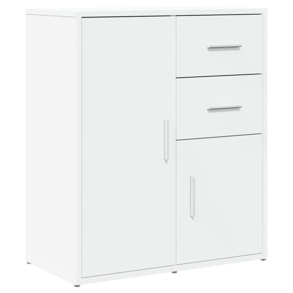 vidaXL Skjenker 2 hvit 60x31x70 cm konstruert tre