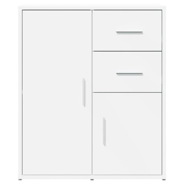 vidaXL Skjenker 2 hvit 60x31x70 cm konstruert tre
