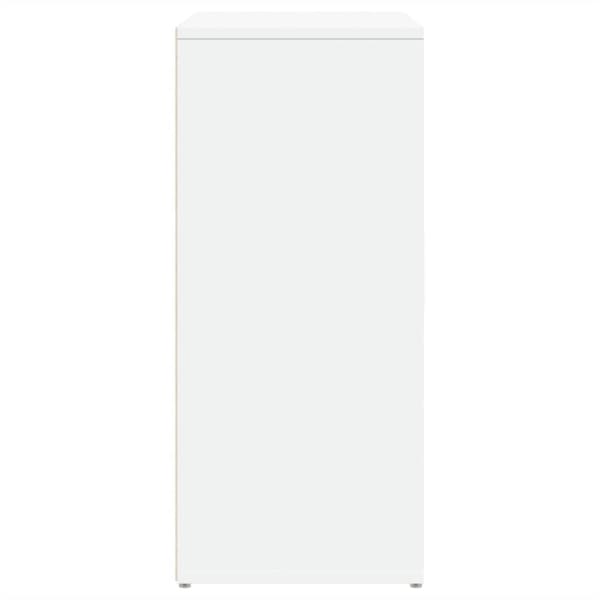 vidaXL Skjenker 2 hvit 60x31x70 cm konstruert tre