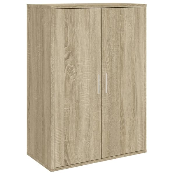 vidaXL Skänkar 2 st sonoma-ek 60x31x84 cm konstruerat trä
