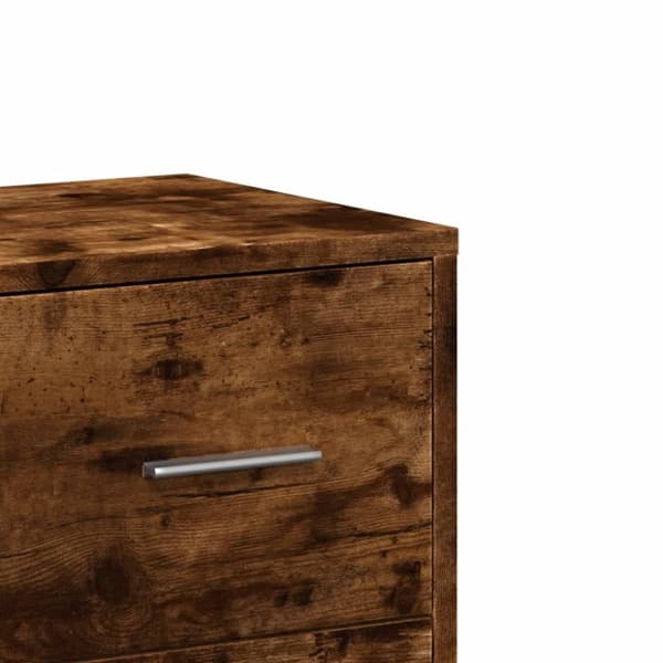 vidaXL Skjenker 2 stk røkt eik 60x31x84 cm konstruert tre