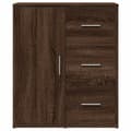 Pikkukuva 4 / 11: vidaXL Senkit 2 kpl ruskea tammi 60x31x70 cm tekninen puu