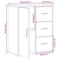 Pikkukuva 10 / 11: vidaXL Senkit 2 kpl ruskea tammi 60x31x70 cm tekninen puu