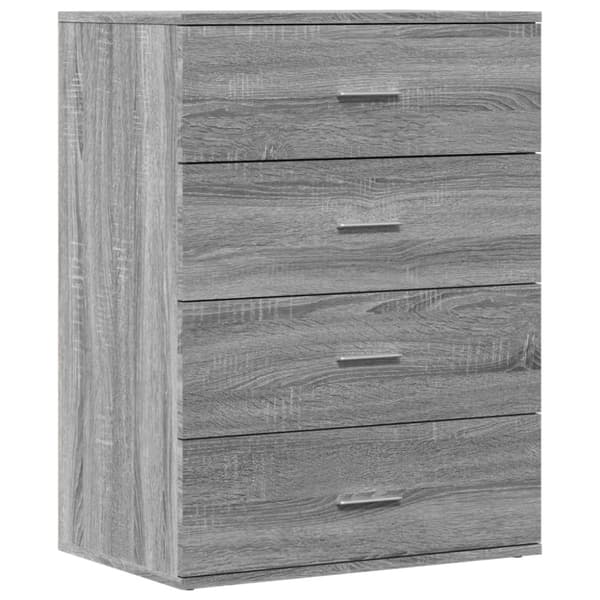 vidaXL Senkit 2 kpl harmaa Sonoma 60x39x80 cm tekninen puu