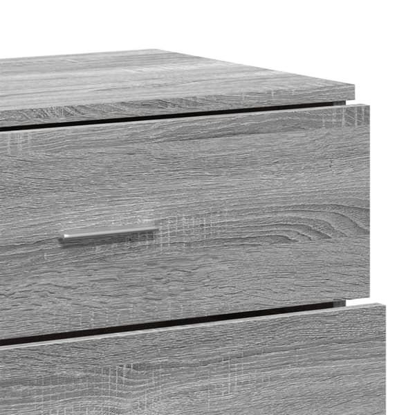 vidaXL Senkit 2 kpl harmaa Sonoma 60x39x80 cm tekninen puu