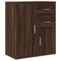 Pikkukuva 3 / 11: vidaXL Senkit 2 kpl ruskea tammi 60x31x70 cm tekninen puu