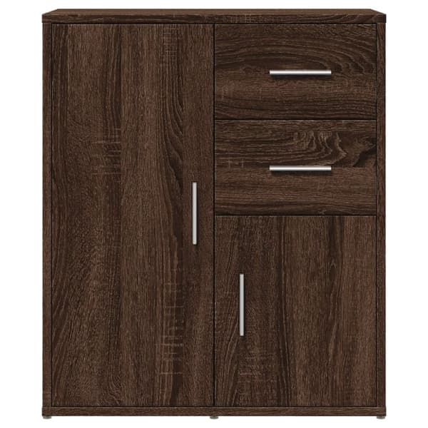 vidaXL Senkit 2 kpl ruskea tammi 60x31x70 cm tekninen puu