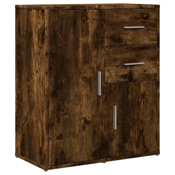 vidaXL Skjenker 2 røkt eik 60x31x70 cm konstruert tre