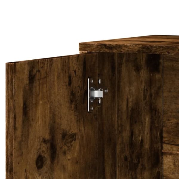 vidaXL Skjenker 2 røkt eik 60x31x70 cm konstruert tre