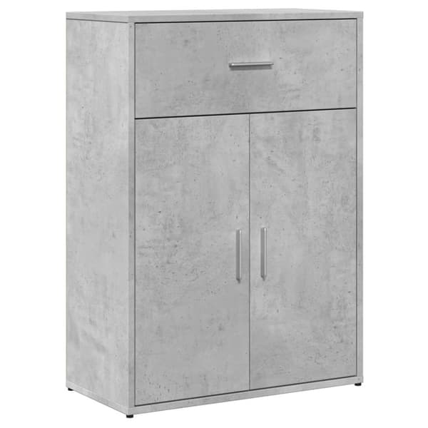 vidaXL Skänkar 2 st betonggrå 60x30x84 cm konstruerat trä