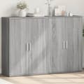 Pikkukuva 11 / 11: vidaXL Senkit 2 kpl harmaa Sonoma 60x31x84 cm tekninen puu