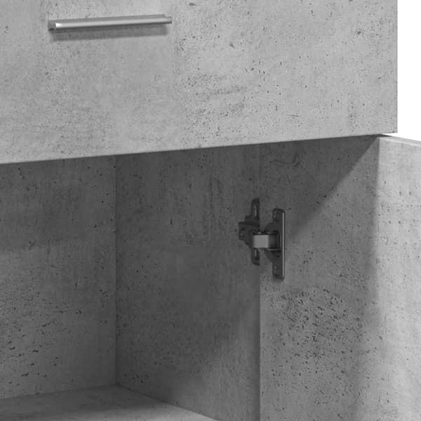 vidaXL Senkit 2 kpl betoninharmaa 60x30x84 cm tekninen puu