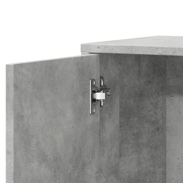vidaXL Skjenker 2 betonggrå 60x31x70 cm konstruert tre