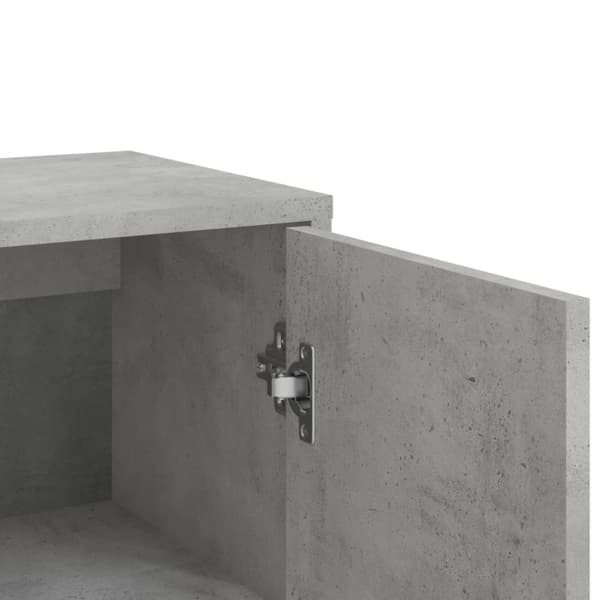 vidaXL Skjenker 3 stk betonggrå 60x31x84 cm konstruert tre