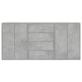 Pikkukuva 3 / 11: vidaXL Senkit 3 kpl betoninharmaa 60x31x84 cm tekninen puu