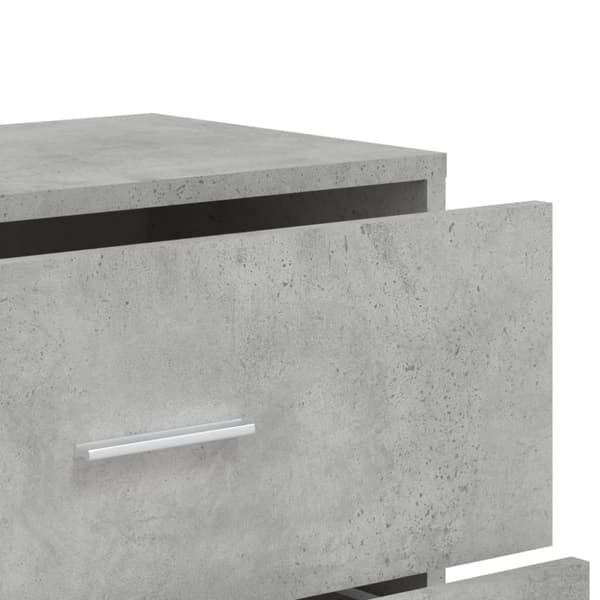 vidaXL Senkit 3 kpl betoninharmaa 60x31x84 cm tekninen puu