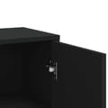 Miniatyrbillede 6 af 11: vidaXL kommoder 3 stk. 60x31x84 cm konstrueret træ sort