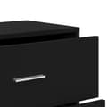 Miniatyrbillede 7 af 11: vidaXL kommoder 3 stk. 60x31x84 cm konstrueret træ sort