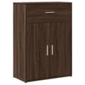 Pikkukuva 3 / 11: vidaXL Senkit 2 kpl ruskea tammi 60x30x84 cm tekninen puu