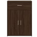 Pikkukuva 4 / 11: vidaXL Senkit 2 kpl ruskea tammi 60x30x84 cm tekninen puu
