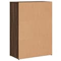 Pikkukuva 6 / 11: vidaXL Senkit 2 kpl ruskea tammi 60x30x84 cm tekninen puu