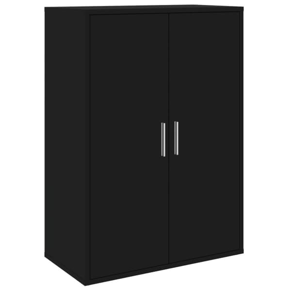 vidaXL kommoder 2 stk.. 60x31x84 cm konstrueret træ sort