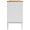 Miniatyrbilde 5 av 11: vidaXL Skjenk FLORO hvit 114x43x74 cm heltre furu