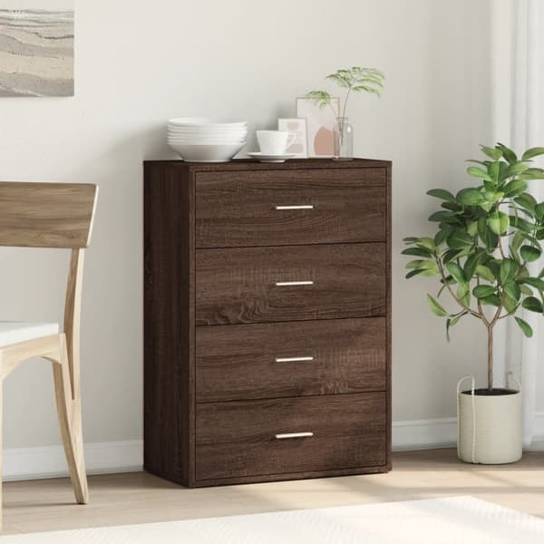 vidaXL Skänk brun ek 60x31x84 cm konstruerat trä