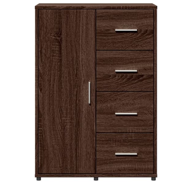 vidaXL Skjenk brun eik 60x31x84 cm konstruert tre
