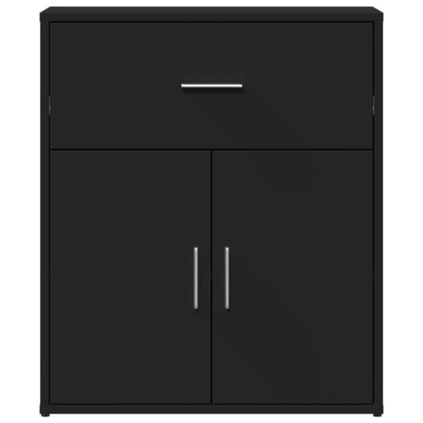 vidaXL Skjenker 2 svart 60x31x70 cm konstruert tre