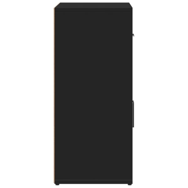 vidaXL Skjenker 2 svart 60x31x70 cm konstruert tre
