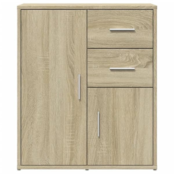 vidaXL skænk 60x31x70 cm konstrueret træ sonoma-eg
