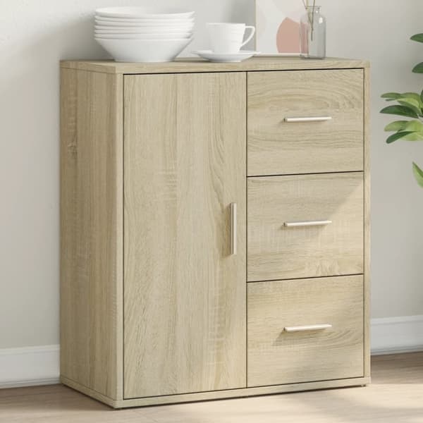 vidaXL skænk 60x31x70 cm konstrueret træ sonoma-eg