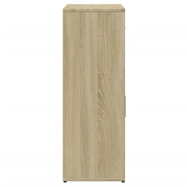 vidaXL Skjenk sonoma eik 60x30x84 cm konstruert tre