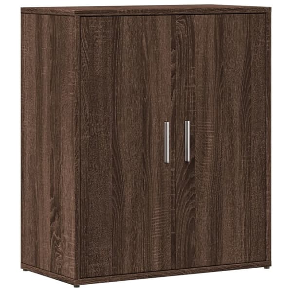vidaXL Skänkar 2 st brun ek 60x31x70 cm konstruerat trä