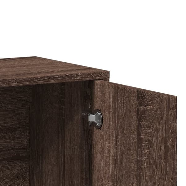 vidaXL Skänkar 2 st brun ek 60x31x70 cm konstruerat trä