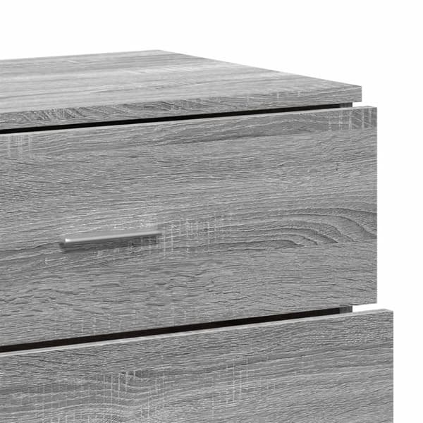 vidaXL Skänk grå sonoma 60x39x80 cm konstruerat trä