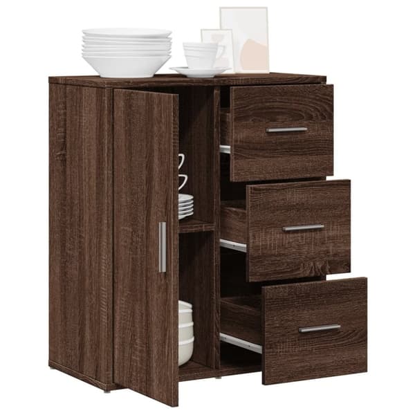 vidaXL Senkki ruskea tammi 60x31x70 cm tekninen puu