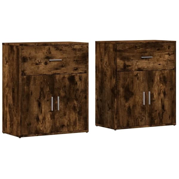 vidaXL Senkit 2 kpl savutammi 60x31x70 cm tekninen puu