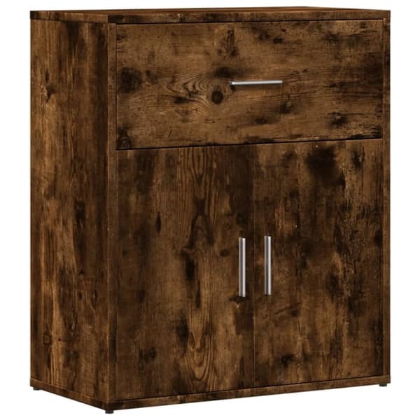 vidaXL Skjenker 2 røkt eik 60x31x70 cm konstruert tre