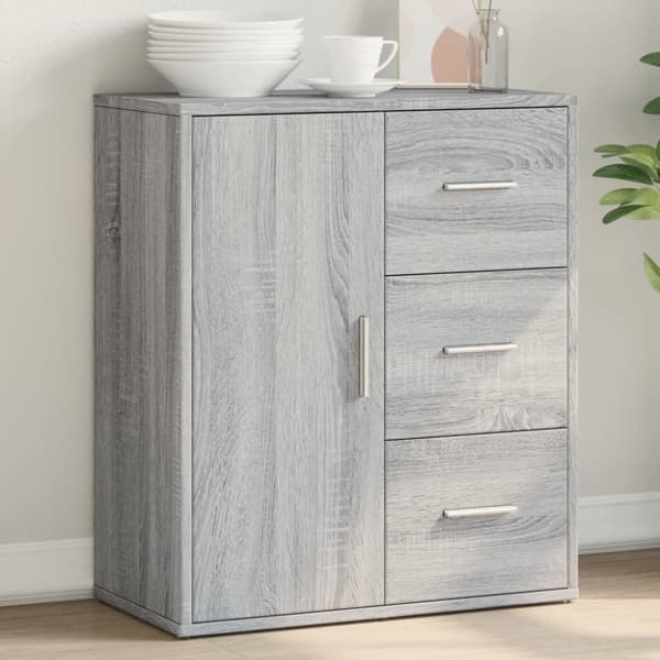 vidaXL Skjenk grå sonoma 60x31x70 cm konstruert tre
