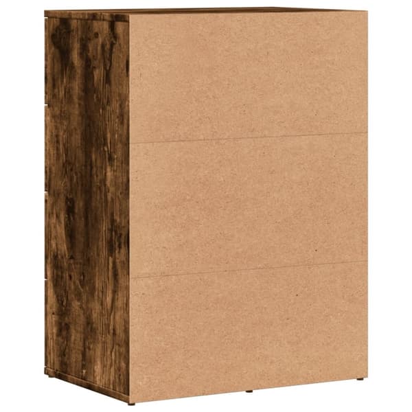 vidaXL Skänk rökfärgad ek 59x39x80 cm konstruerat trä