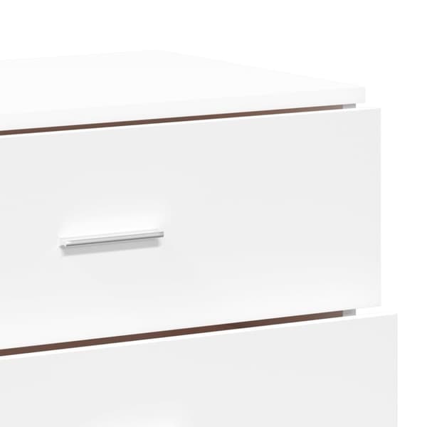 vidaXL skænke 2 stk. 60x39x80 cm konstrueret træ hvid