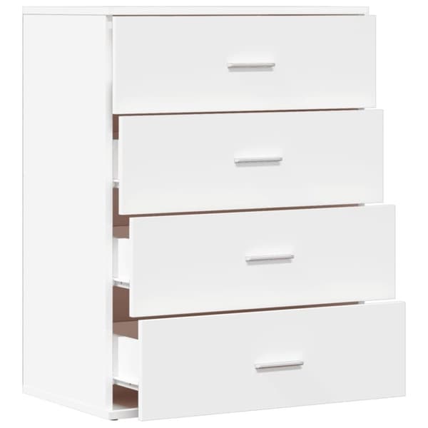 vidaXL Skjenk hvit 60x39x80 cm konstruert tre