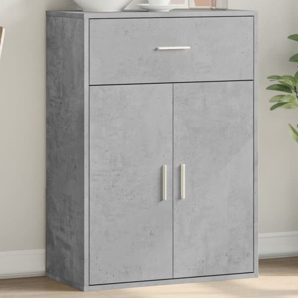 vidaXL Senkki betoninharmaa 60x30x84 cm tekninen puu