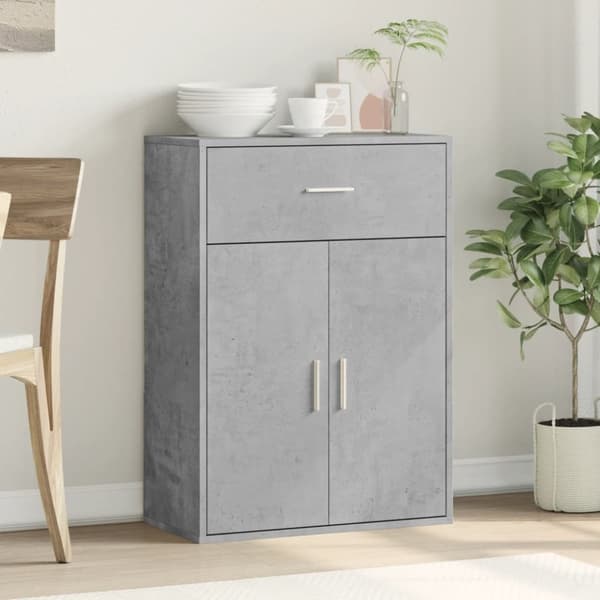 vidaXL Senkki betoninharmaa 60x30x84 cm tekninen puu
